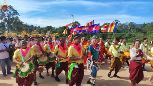 ภาพ No.97712:กฐินวัดธรรมบัณฑิต เขตคีรีรม จังหวัดกัมปงสปือ กัมพูชา วันที่ 22 พฤศจิกายน พ.ศ. 2566