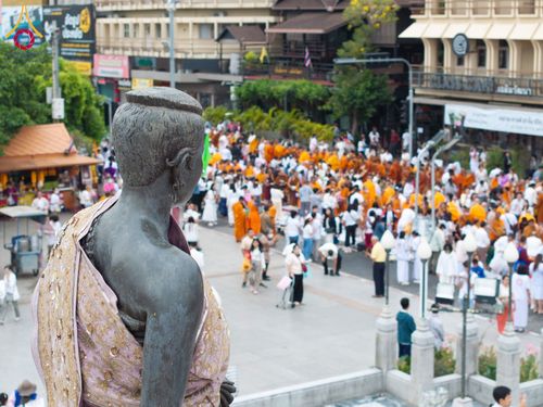 ภาพ No.210404:วันอาทิตย์ที่ 9 มีนาคม พ.ศ. 2568 พ่อเมืองโคราชจัดตักบาตรพระหมื่น ทำบุญเมือง 557 ปี