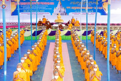 ภาพ No.130405:Photo Story ปฐมบรรพชาชาวพุทธมาร์มา Episode 3/5 วันที่ 9 กุมภาพันธ์ พ.ศ. 2567 ในโครงการบรรพชาสามเณร ครั้งแรกของชาวพุทธมาร์มา บังกลาเทศ ณ วัดธัมจักร อรัญกุฏิ เมืองรัมการ์ คาร์กาชารี บังกลาเทศ