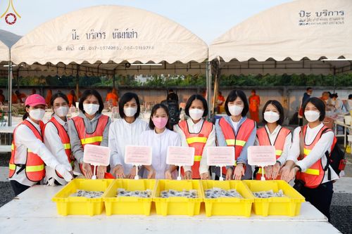 ภาพ No.73764:พิธีถวายภัตตาหารเป็นสังฆทาน แด่คณะพระธรรมยาตราฯ ในโครงการธรรมยาตรากตัญญูบูชา มหาปูชนียาจารย์ พระมงคลเทพมุนี(สด จนฺทสโร) พระผู้ปราบมาร อนุสรณ์สถาน 7 แห่ง ปีที่ 11 วันที่ 22 มกราคม พ.ศ. 2566