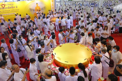 พิธีหล่อพระประธานเพื่อประดิษฐาน ณ มหาวิหารคด วันอาทิตย์ที่ 11 มิถุนายน พ.ศ. 2566 ณ สภาธรรมกายสากล วัดพระธรรมกาย