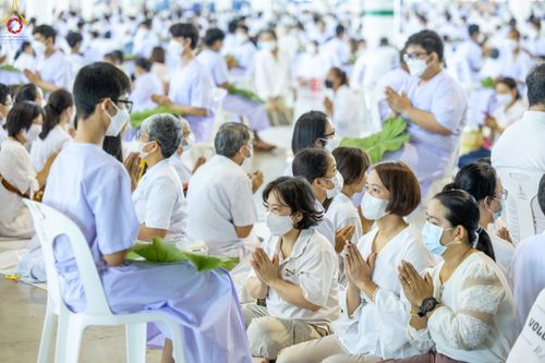 ภาพ No.78698:พิธีปลงผมนาคธรรมทายาท โครงการอบรมยุวธรรมทายาท มัชฌิมธรรมทายาท และธรรมทายาทรุ่นอุดมศึกษา ณ สภาธรรมกายสากล วัดพระธรรมกาย วันเสาร์ที่ 1 เมษายน พ.ศ. 2566