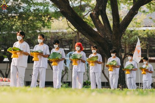 ภาพ No.80038:พิธีตัดปอยผมและปลงผมนาคธรรมทายาท โครงการอุปสมบทหมู่ธรรมทายาท พุทธศาสตร์สากลรุ่นที่ 7 (ภาคฤดูร้อน) วันอาทิตย์ที่ 9 เมษายน พ.ศ.2566
