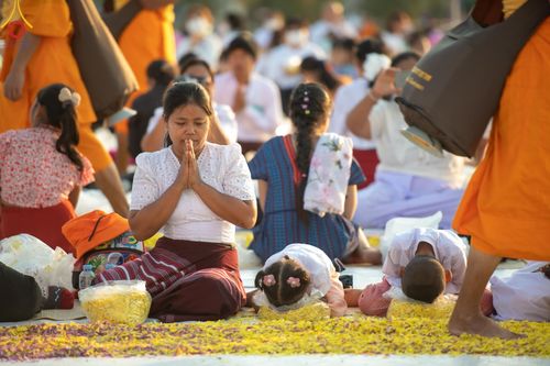 ภาพ No.116765:พิธีต้อนรับพระธรรมยาตรา ปีที่ 12 ณ อนุสรณ์สถานบางปลา จ.นครปฐม วันที่ 21 มกราคม พ.ศ. 2567