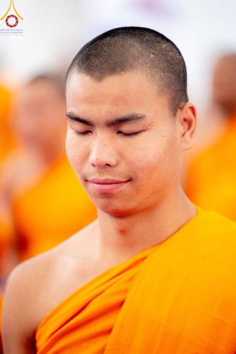 ภาพ No.315244:​วันอาทิตย์ที่ 22 มีนาคม พ.ศ.2569 สามเณรธรรมทายาทเนปาล 500 รูป ฟังธรรม สวดมนต์ ปฏิบัติธรรมร่วมกัน  ณ International Assembly and Meditation Hall Lumbini