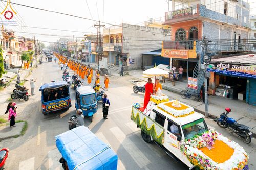 ภาพ No.317032:วันเสาร์ที่ 28 มีนาคม พ.ศ.2569 ธรรมยาตราจาริก ณ ซุ้มประตูลุมพินีเกต(Lumbini Gate) ประเทศเนปาล