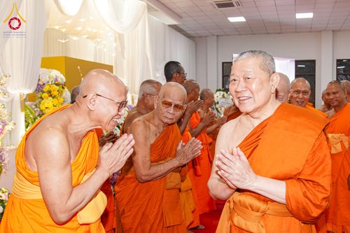 ภาพ No.315195:วันจันทร์ที่ 23 มีนาคม พ.ศ. 2569 พิธีบำเพ็ญกุศล คุณพ่อณรงค์ จินตมากุล  สิริอายุ 99 ปี 11 เดือน โยมบิดา พระครูปลัดรัตนวีรวัฒน์ (รังสฤษดิ์ อิทฺธิจินตโก) ที่ปรึกษาเจ้าคณะจังหวัดปทุมธานี เจ้าอาวาสวัดพระธรรมกาย  ณ ห้องปลูกศรัทธา 2 วัดพระธรรมกาย ปทุมธานี