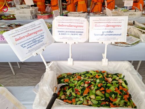 ภาพ No.113032:พิธีถวายภัตตาหารเป็นสังฆทาน แด่คณะพระธรรมยาตรา ปีที่ 12 วันที่ 16 มกราคม พ.ศ. 2567 ณ วัดโบสถ์(บน) บางคูเวียง จ.นนทบุรี