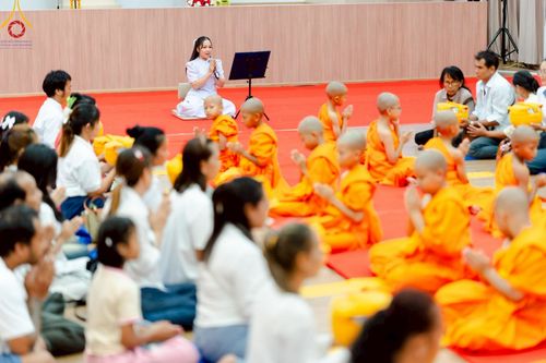 ภาพ No.216547:วันอังคารที่ 8 เม.ย. พ.ศ. 2568 พิธีบรรพชาสามเณร ณ ศูนย์ปฏิบัติธรรมเขาคิชฌกูฏ จันทบุรี