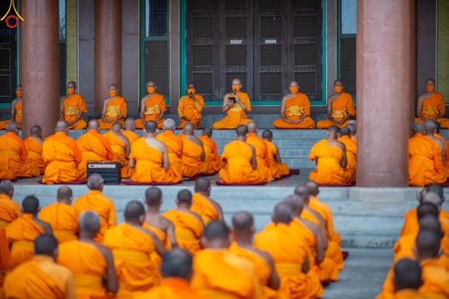 ภาพ No.80018:สามเณรฟังธรรม ปฎิบัติธรรม ในโครงการบรรพชาสามเณรหมู่ ประเทศเนปาล วันที่ 20 มีนาคม พ.ศ.2566