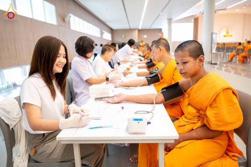 ภาพ No.342615:วันที่ 8 สิงหาคม พ.ศ. 2569  ตรวจสุขภาพประจำปีสามเณร ณ วัดพระธรรมกาย ปทุมธานี