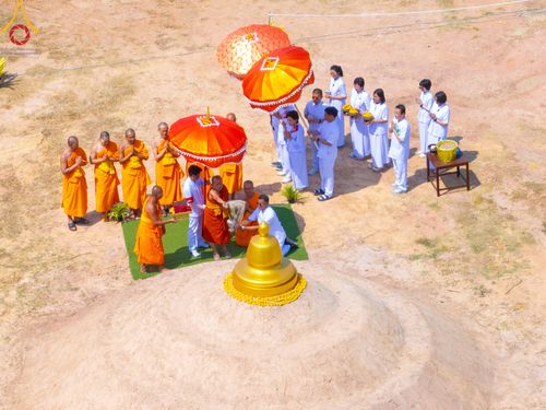 ภาพ No.310923:วันอาทิตย์ที่ 22 กุมภาพันธ์ พ.ศ. 2569 พิธีประดิษฐานพระประธาน “พระธรรมกาย” ณ ธุดงคสถานอำนาจเจริญ จังหวัดอำนาจเจริญ