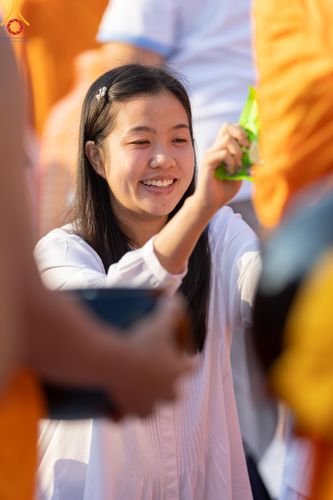 ภาพ No.116224:พิธีตักบาตรพระธรรมยาตรา ณ อนุสรณ์สถานลำดับที่ 4 สถานที่เกิดด้วยกายธรรม วัดโบสถ์(บน) จ.นนทบุรี วันที่ 21 มกราคม พ.ศ. 2567
