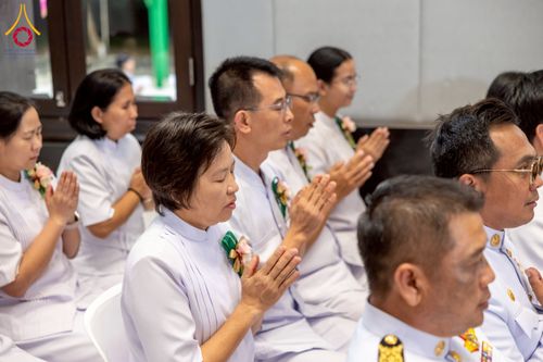 ภาพ No.231235:วันพฤหัสบดีที่ 3 กรกฏาคม พ.ศ. 2568 พิธีมุทิตาสักการะพระภิกษุนาคหลวง พระมหาพนาวัฒน์ ธมฺมนฺตคามี (จันทร์เผือก) เปรียญธรรม ๙ ประโยค ณ วัดพระธรรมกาย ปทุมธานี