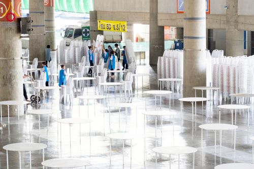 ภาพ No.217615:วันที่ 2-14 เมษายน พ.ศ. 2568 เจ้าหน้าที่เตรียมงานวันคุ้มครองโลก ชุดที่ 1 วัดพระธรรมกาย จ.ปทุมธานี