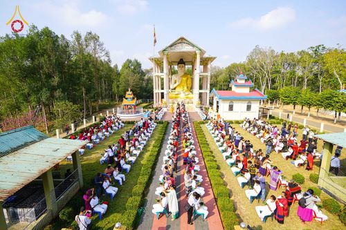 พิธีตัดปอยผม และ ปลงผมนาคธรรมทายาท ในโครงการบรรพชาสามเณรหมู่ครั้งที่ 3 วันที่ 9 กุมภาพันธ์ พ.ศ. 2566 ณ วัดเบงกาลี เมืองคากาจารี ประเทศบังกลาเทศ