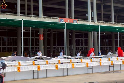 ภาพ No.218930:วันที่ 18-20 เมษายน พ.ศ. 2568 การเตรียมงานในลานธรรม , วิหารคด เพื่องานวันคุ้มครองโลก 22 เมษายน พศ. 2568