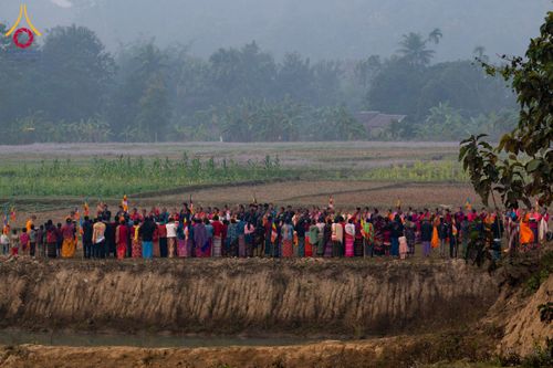 ภาพ No.130963:Photo Story ปฐมบรรพชาชาวพุทธมาร์มา Episode 4/5 วันที่ 13 กุมภาพันธ์พ.ศ. 2567 ณ วัดธัมจักร อรัญกุฏิ บังกลาเทศ