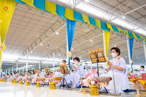 ภาพ No.80511:พิธีถวายทุนสนับสนุนการสร้าง พระไตรปิฎกฉบับธรรมชัย วันเสาร์ที่ 29 เมษายน พ.ศ. 2566 ณ สภาธรรมกายสากล วัดพระธรรมกาย