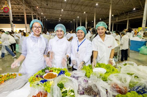 ภาพ No.203663:พิธีถวายภัตตาหารเป็นสังฆทาน แด่พระธรรมยาตรา ณ วัดพระธรรมกาย ตำบลคลองสาม อำเภอคลองหลวง จังหวัดปทุมธานี ในโครงการธรรมยาตรา กตัญญูบูชา มหาปูชนียาจารย์ พระมงคลเทพมุนี(สด จนฺทสโร) พระผู้ปราบมาร อนุสรณ์สถาน 7 แห่ง ปีที่ 13 วันที่ 30 มกราคม พ.ศ. 2568