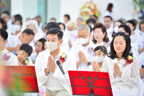 ภาพ No.230066:วันพฤหัสบดีที่ 26 มิถุนายน พ.ศ. 2568 พิธีทอดผ้าป่าฉลองอาคารชุดศูนย์ปฏิบัติธรรมน้ำใสใจสว่าง น้อมบูชาธรรมอายุวัฒนะมงคล 81 ปี หลวงพ่อธัมมชโย ณ ศูนย์ปฏิบัติธรรมน้ำใสใจสว่าง เขตบางกอกน้อย กรุงเทพมหานคร