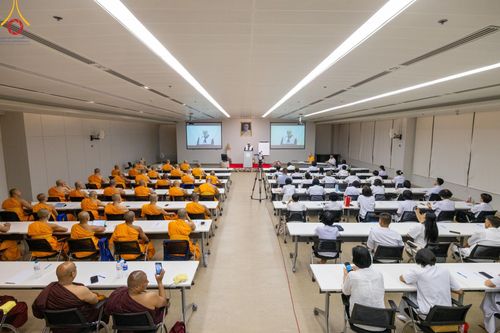 ภาพ No.63405:การสัมมนา World Peace Inner Peace : Lord Buddha 's Social Doctrine to resolve Global Issues ณ อาคาร 100 ปี คุณยายอาจารย์ฯ วัดพระธรรมกาย วันพฤหัสบดี ที่ 25 เมษายน พ.ศ. 2567