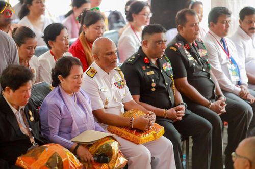 ภาพ No.142501:พิธีถวายมหาสังฆทานพระนานาชาติ 100 รูป ณ วัดนาคทีปะ ราชมหาวิหาร  เกาะนาคทีปะ คาบสมุทร จัฟฟ์น่า จังหวัดเหนือ ประเทศศรีลังกา  วันเสาร์ที่ 22 มิถุนายน พ.ศ. 2567