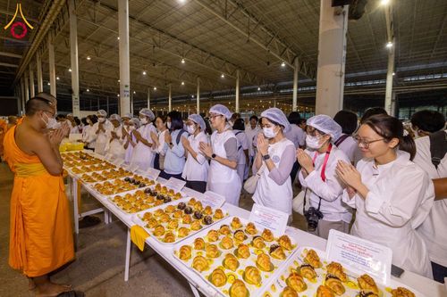 พิธีถวายภัตตาหารเป็นสังฆทาน แด่คณะพระธรรมยาตรา ปีที่ 12 วันที่ 31 มกราคม พ.ศ. 2567 ณ สภาธรรมกายสากล วัดพระธรรมกาย
