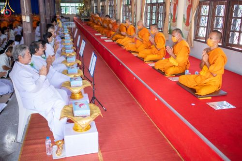 พิธีทอดผ้าป่าทำนุบำรุงศาสนสถาน ณ วัดศิลามูล ต.หินมูล อ.บางเลน จ.นครปฐม วันที่ 19 มกราคม พ.ศ. 2567