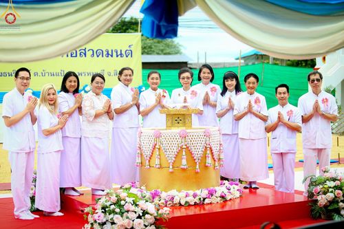 ภาพ No.140429:พิธีตอกเสาเข็มเป็นปฐมฤกษ์ เพื่อสร้างกุฎิและหอสวดมนต์ และพิธีทอดผ้าป่าบำรุงวัด ณ วัดกลางธนรินทร์ ต.บ้านแป้ง อ.พรหมบุรี จ.สิงห์บุรี วันอาทิตย์ที่ 9 มิถุนายน พ.ศ.2567