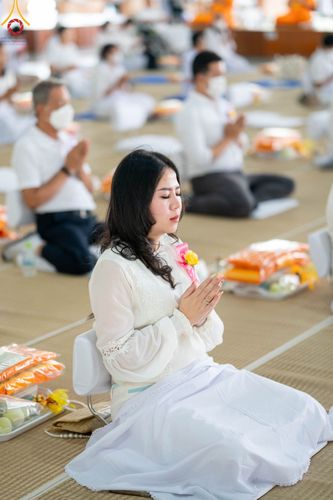 ภาพ No.102210:พิธีบุพเปตพลี ครั้งที่ 144 อุทิศบุญแด่หมู่ญาติที่ล่วงลับไปแล้ว และสืบทอดอายุพระพุทธศาสนา วันอังคารที่ 12 ธันวาคม พ.ศ. 2566 (วันพระแรม 15 ค่ำ เดือน 12) ณ หอฉันคุณยายอาจารย์ฯ วัดพระธรรมกาย