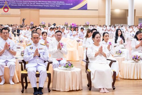 ภาพ No.207644:พิธีมอบโล่พระราชทาน สมเด็จพระกนิษฐาธิราชเจ้า กรมสมเด็จพระรัตนราชสุดาฯ สยามบรมราชกุมารี และโล่เกียรติยศโครงการตอบปัญหาธรรมะ "ทางก้าวหน้า" ครั้งที่ 42 พิธีมอบโล่วัชรเกียรติยศ โครงการตอบปัญหาศีลธรรมเพื่อสันติภาพโลก (WORLD-PEC) ครั้งที่ 18 วันที่ 12 ก.พ. 2568