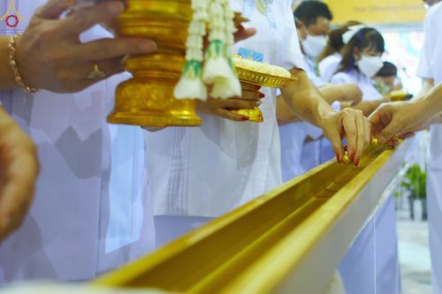 ภาพ No.77096:พิธีหล่อพระบรมพุทธเจ้า ในวันมาฆบูชา อาทิตย์ต้นเดือนที่ 6 มีนาคม พ.ศ. 2566 ณ วัดพระธรรมกาย จ.ปทุมธานี