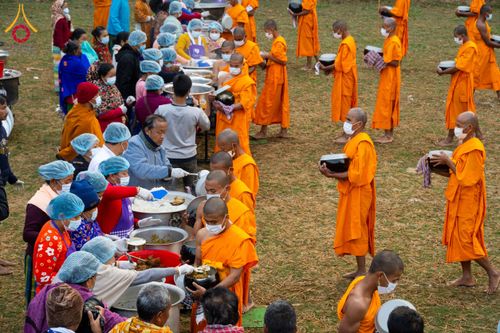 ภาพ No.131060:Photo Story ปฐมบรรพชาชาวพุทธมาร์มา Episode 4/5 วันที่ 13 กุมภาพันธ์พ.ศ. 2567 ณ วัดธัมจักร อรัญกุฏิ บังกลาเทศ