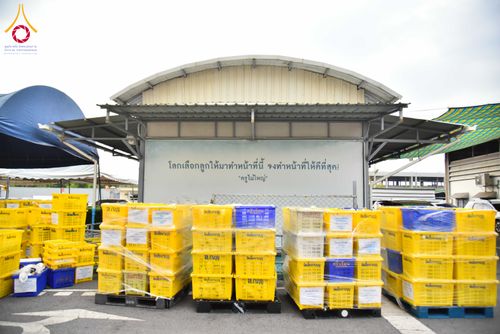 ภาพ No.325267:วันที่ 24-25 เมษายน พ.ศ.2569  เจ้าหน้าที่และอาสาสมัครรับบุญเก็บงานล้างภาชนะ งานถวายมหาสังฆทาน 40,000 กว่าวัดทั่วประเทศ  ณ โรงครัว 71 ปีวัดพระธรรมกาย