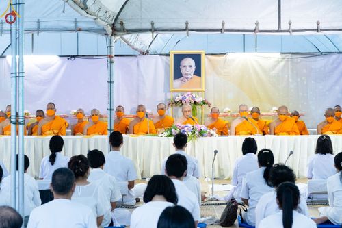 ภาพ No.70038:พิธีถวายภัตตาหารเป็นสังฆทาน แด่คณะพระธรรมยาตราฯ ในโครงการธรรมยาตราฯ ปีที่ 11 ณ อนุสรณ์สถานคลองบางนางแท่น อ.สามพราน จ.นครปฐม วันที่ 11 มกราคม พ.ศ. 2566