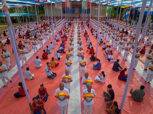 พิธีบรรพชาสามเณร โครงการบรรพชาสามเณร 500 รูป ประเทศบังกลาเทศ วันที่ 22 พฤศจิกายน พ.ศ. 2565