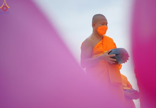 ภาพ No.118613:พิธีตักบาตรพระธรรมยาตรา ปีที่ 12 ณ อนุสรณ์สถานลำดับที่ 5 สถานที่เผยแผ่วิชชาธรรมกายครั้งแรก อนุสรณ์สถานบางปลา จ.นครปฐม วันที่ 25 มกราคม พ.ศ. 2567