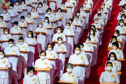 ภาพ No.90049:พิธีปฎิบัติธรรมและพิธีทอดผ้าป่าสมทบกฐินครั้งที่ 3 เนื่องใน 139 ปี วันคล้ายวันเกิดด้วยรูปกายเนื้อ พระมงคลเทพมุนี (สด จนฺทสโร) พระผู้ปราบมาร วันอังคารที่ 10 ตุลาคม พ.ศ. 2566 ณ วัดพระธรรมกาย จ.ปทุมธานี