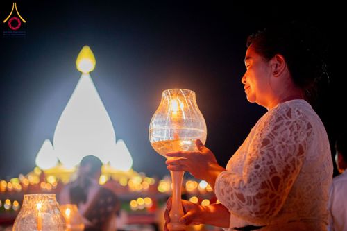 ภาพ No.211692:วันอาทิตย์ที่ 16 มีนาคม พ.ศ. 2568 พิธีจุดประทีปถวายเป็นพุทธบูชา ฉลองปทุมเจดีย์ (เจดีย์พระพุทธเจ้า 5 พระองค์) ณ ศูนย์อบรมเยาวชนปัตตานี