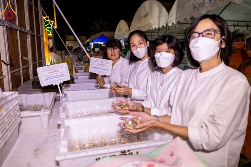 ภาพ No.116248:พิธีถวายภัตตาหารเป็นสังฆทาน แด่คณะพระธรรมยาตรา ปีที่ 12 วันที่ 21 มกราคม พ.ศ. 2567 ณ วัดโบสถ์(บน) บางคูเวียง จ.นนทบุรี