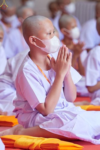 ภาพ No.67969:พิธีบรรพชาสามเณรธรรมทายาท ณ บรมพุทโธ ประเทศอินโดนีเซีย วันที่ 17 ธันวาคม พ.ศ. 2565