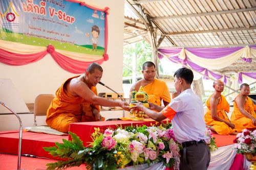 ภาพ No.183885:วันรวมพลังเด็กดี V-Star ผู้นำฟื้นฟูศีลธรรมโลก ครั้งที่ 17 ประจำปี 2567 จังหวัดราชบุรี ในวันที่ 26 พฤศจิกายน พ.ศ. 2567 ณ ศูนย์อบรมเยาวชนผาสุกวนิช อำเภอเมือง จังหวัดราชบุรี