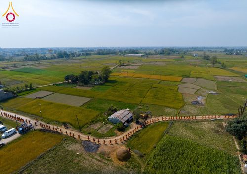 ภาพ No.132310:พิธีจุดโคมประทีปถวายเป็นพุทธบูชา ในโครงการบรรพชา 1,250 รูป ณ แดนประสูติ สวนลุมพินี ประเทศเนปาล วันที่ 17 มีนาคม พ.ศ. 2567