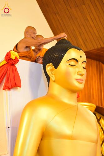 ภาพ No.210759:วันพฤหัสบดีที่ 13 มีนาคม พ.ศ. 2568  สมโภชพระประธานอุโบสถวัดป่าอุบลแก้ว จังหวัดอุบลราชธานี