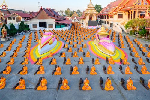 พุทธบุตรธรรมยาตรา ปฏิบัติธรรมและบันทึกภาพประวัติศาสตร์ ในโครงการธรรมยาตรากตัญญูบูชา มหาปูชนียาจารย์ พระมงคลเทพมุนี(สด จนฺทสโร) พระผู้ปราบมาร อนุสรณ์สถาน 7 แห่ง ปีที่ 11 ณ วัดโบสถ์ (บน) ต.บางคูเวียง อ.บางกรวย จ.นนทบุรี วันที่ 19 มกราคม พ.ศ. 2566