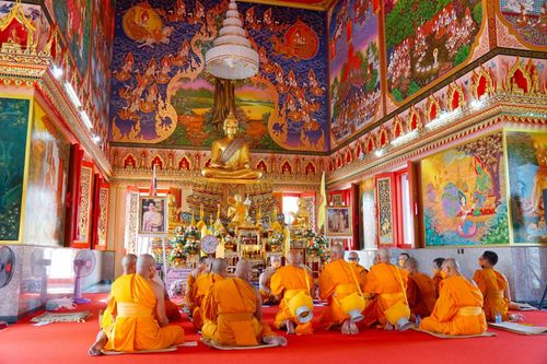 ภาพ No.66972:พิธีอุปสมบทวัดละหาร อ.บางบัวทอง    จ.นนทบุรี รับบุญจัดงานโดย สำนักต่างประเทศ เมื่อวันที่ 7 ธันวาคม พ.ศ. 2565