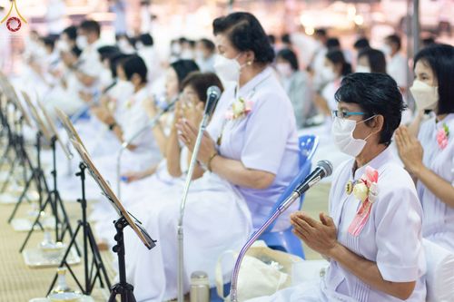 ภาพ No.73834:พิธีถวายภัตตาหารเป็นสังฆทาน แด่คณะพระธรรมยาตราฯ ในโครงการธรรมยาตรากตัญญูบูชา มหาปูชนียาจารย์ พระมงคลเทพมุนี(สด จนฺทสโร) พระผู้ปราบมาร อนุสรณ์สถาน 7 แห่ง ปีที่ 11 วันที่ 23 มกราคม พ.ศ. 2566