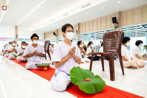 ภาพ No.65552:พิธีปลงผม และพิธีขอขมามอบผ้าไตร นาคธรรมทายาท ในโครงการอุปสมบทบูชาธรรม มหาปูชนียาจารย์ประจำปี 2565 ณ ศูนย์ปฏิบัติธรรมภาคใต้ บางกล่ำ จ.สงขลา วันที่ 19 พฤศจิกายน พ.ศ. 2565