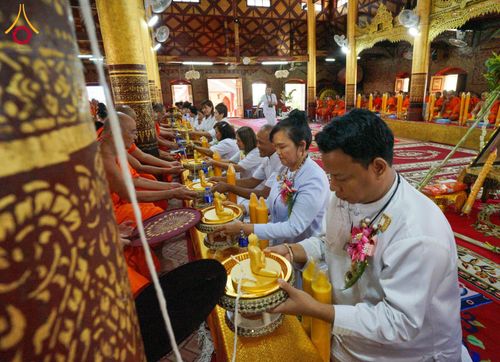 ภาพ No.144353:พิธีถวายเทียนพรรษา, พิธีสืบชะตาหลวง, พิธีถวายสังฆทาน และ พิธีถวายทุนการศึกษา บูชาธรรม ๘๐ ปี พระครูบาไชยบูลย์ ธัมมชโย วันจันทร์ที่ ๑๕ กรกฏาคม พ.ศ. ๒๕๖๗ ณ วัดราชฐานหลวงหัวข่วง เมืองเชียงตุง สาธารณรัฐแห่งสหภาพเมียนมาร์